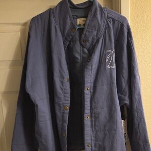 Muse Indigo Women's Quilted Shirt Jacket